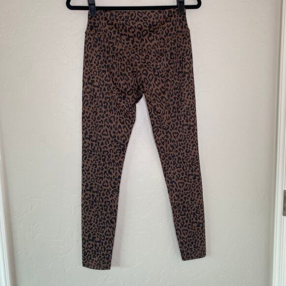 Olympia Activewear Brown Leopard Print Leggings - Picture 8 of 9